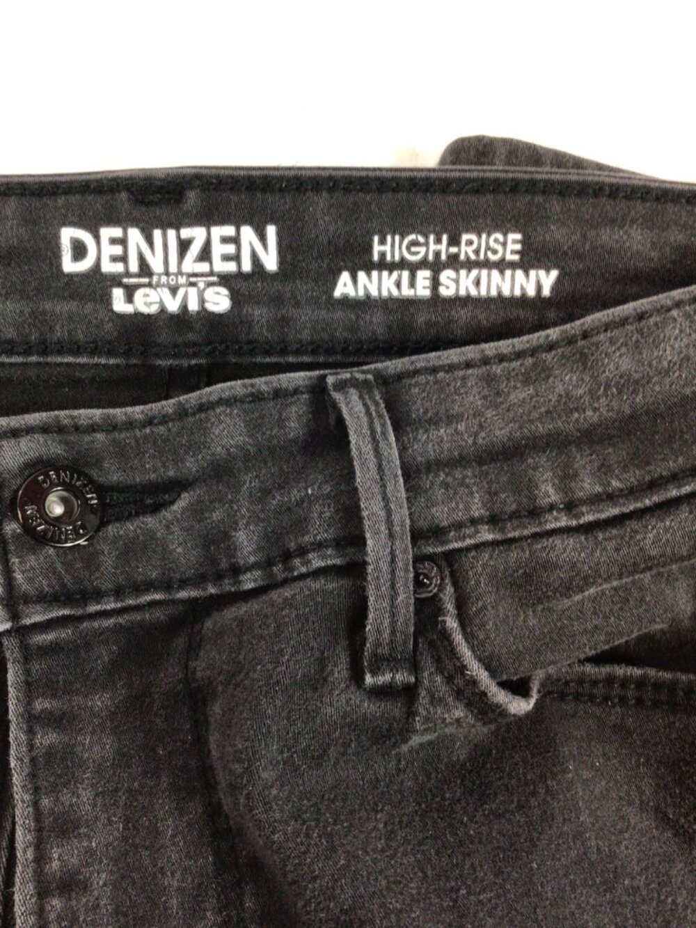 Denizen From Levis High Rise Ankle Skinny Black Jeans Women - Picture 6 of 7